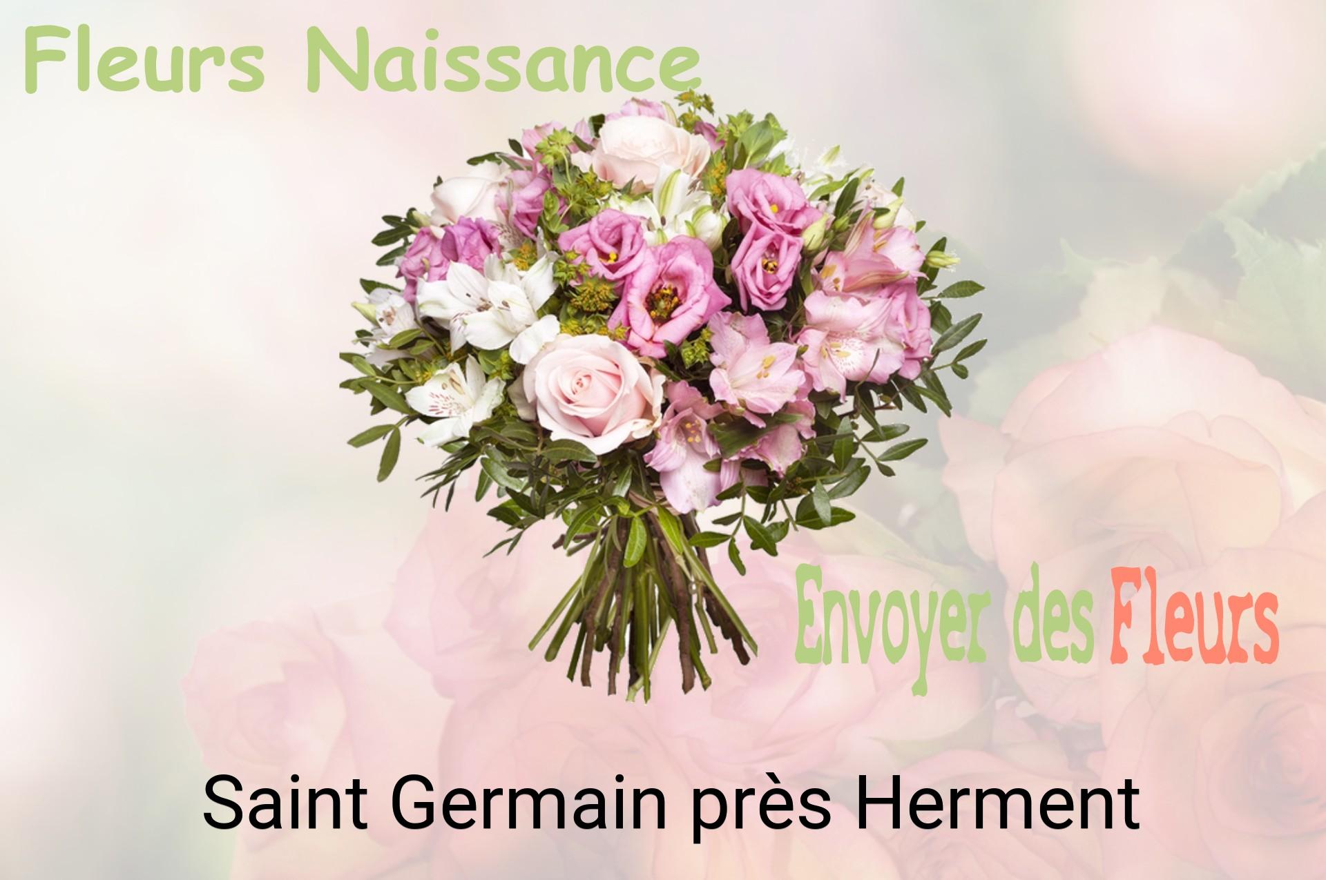 Bouquet de fleurs de naissance livré à Saint-Germain-près-Herment